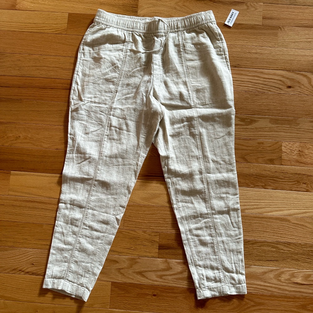 High-Waisted Chino Pants